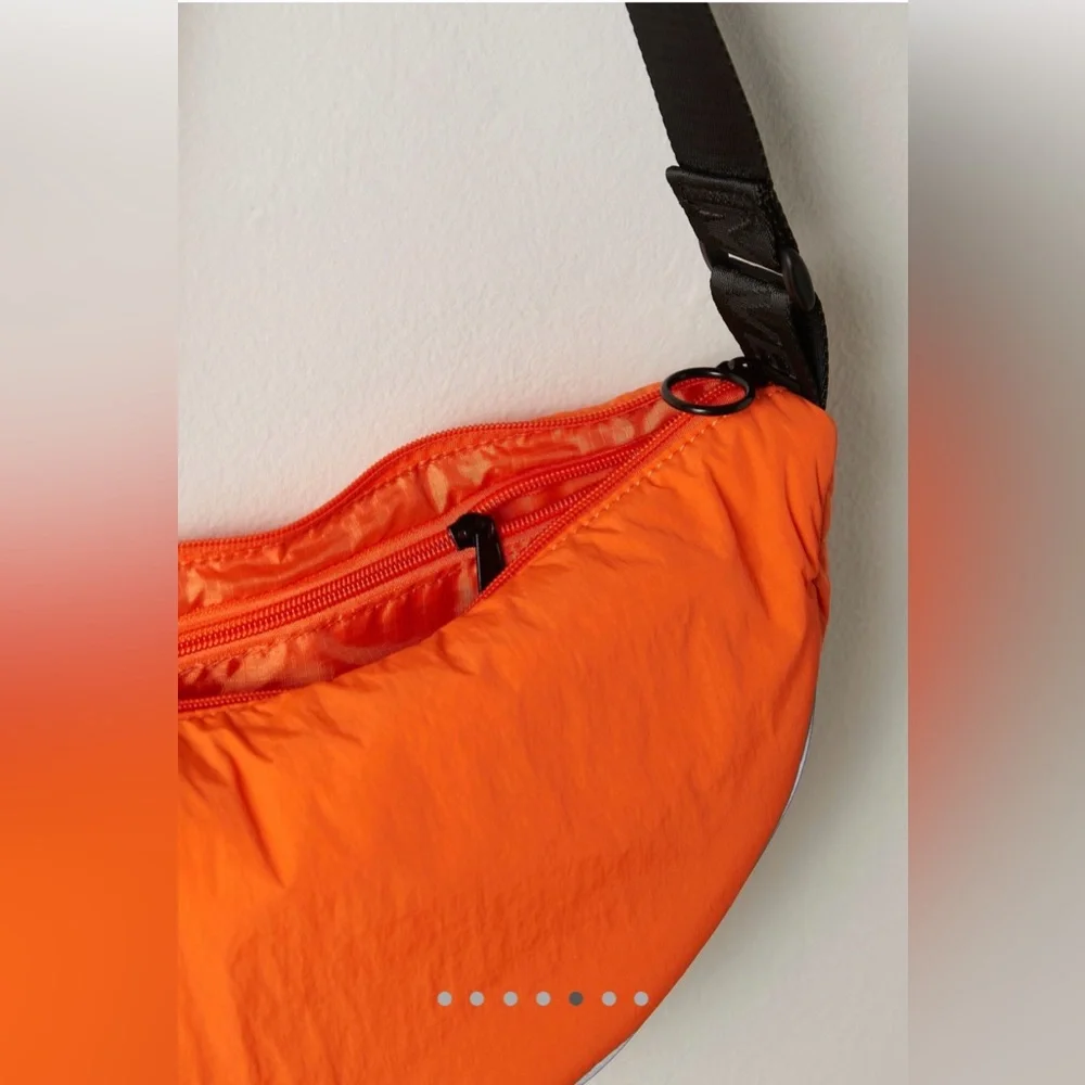 NWT Free People FP Movement Bulls Eye Sling Bag Tangerine